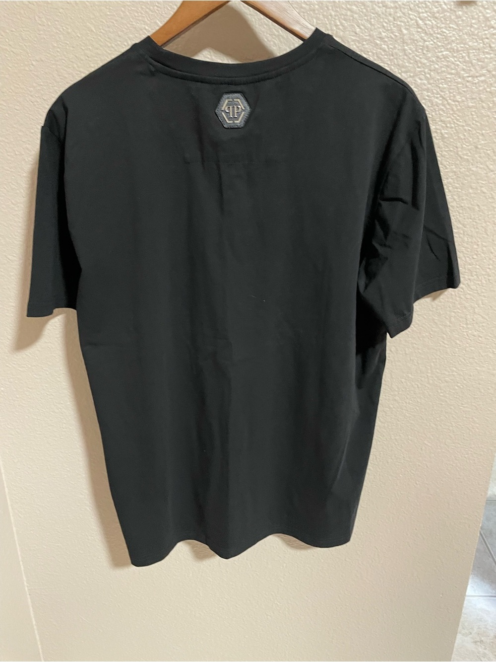 Philipp Plein Men’s Black Logo Crystal T-Shirt NEW - Picture 10 of 11